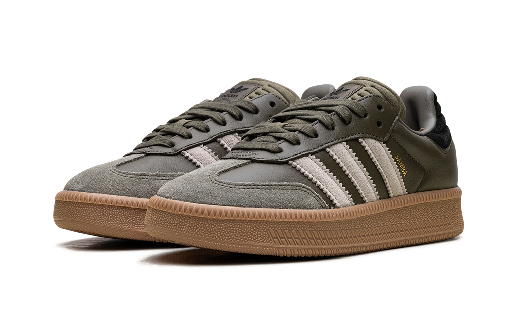 Adidas Samba XLG Olive Strata Wonder Beige Gold Metallic JQ2387