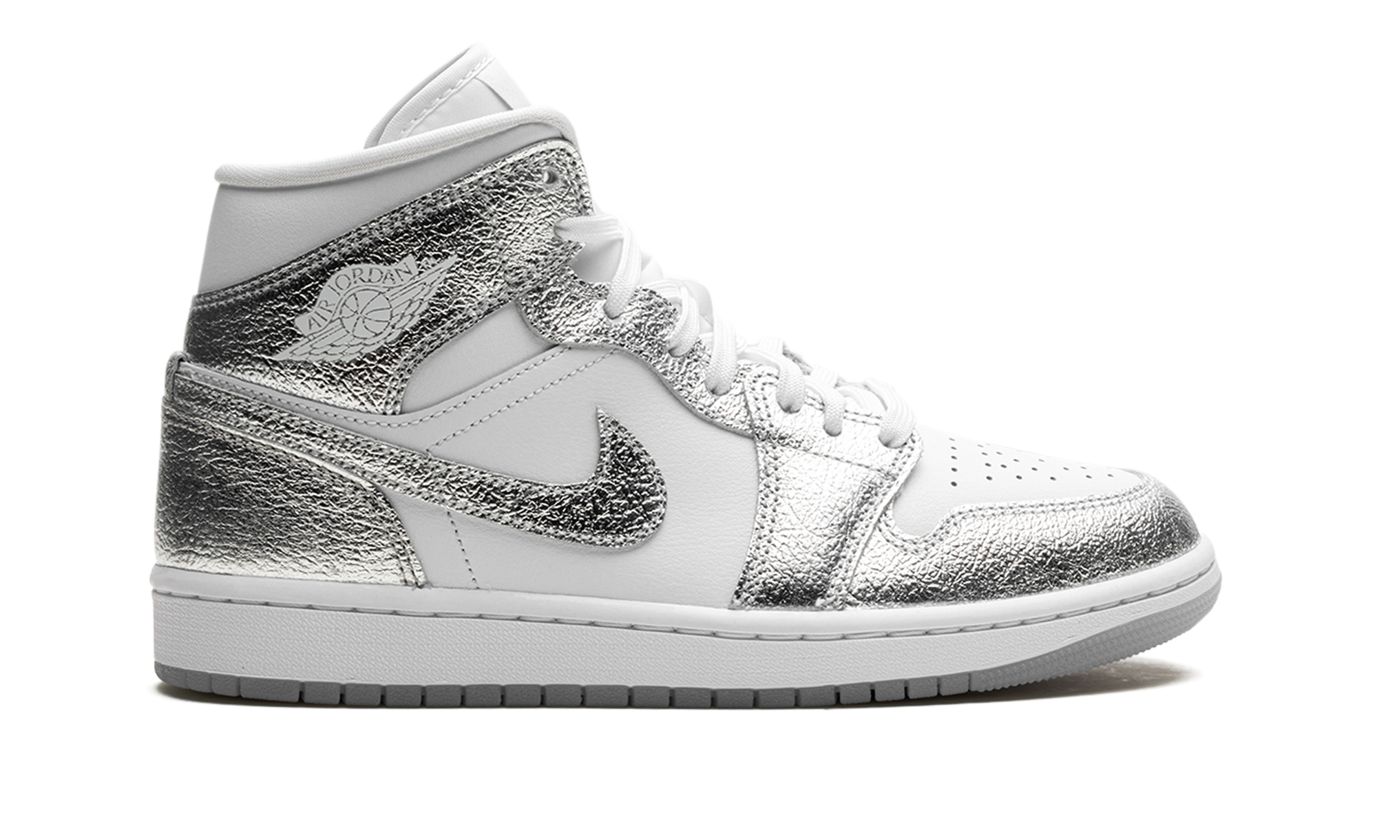 Air Jordan 1 Mid SE WMNS Metallic Silver FN5031 100