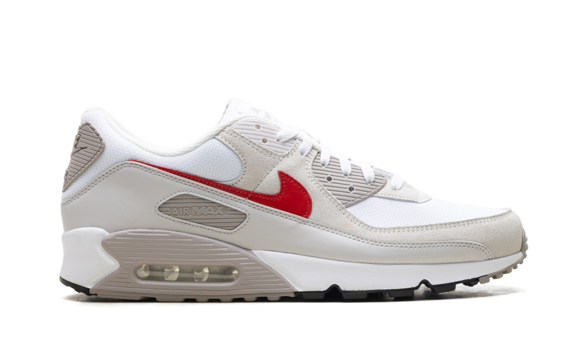 Nike Air Max 90 White College Grey Vast Grey University Red DM0029 113