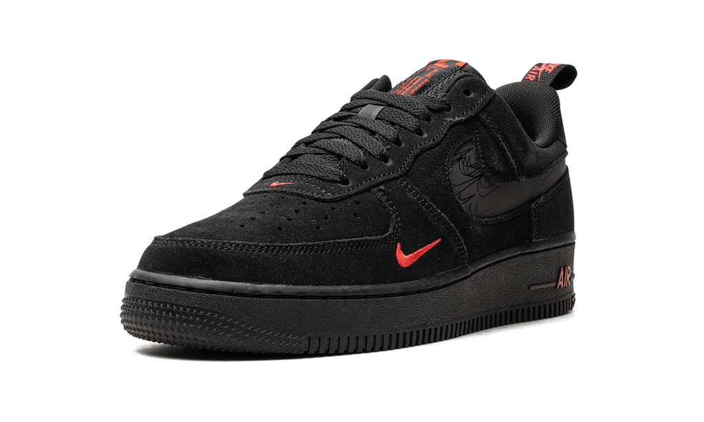 Nike Air Force 1 Low Multi Swoosh Black Crimson DZ4514 001