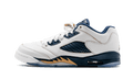 Air Jordan 5 Retro Low GS WHITE / METALLIC GOLD / MID NAVY 314338 135