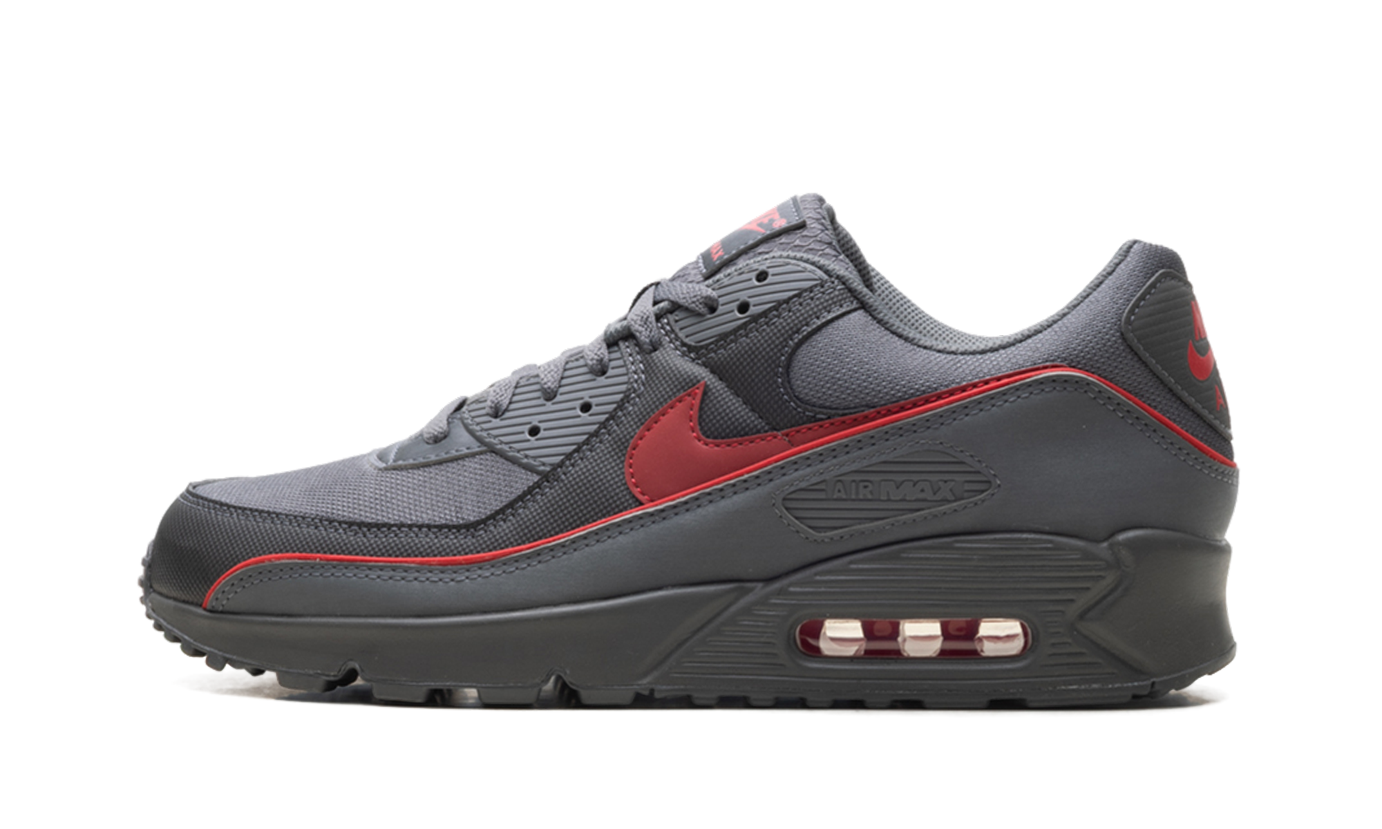 Nike Air Max 90 Premium Iron Grey University Red HV4517 001