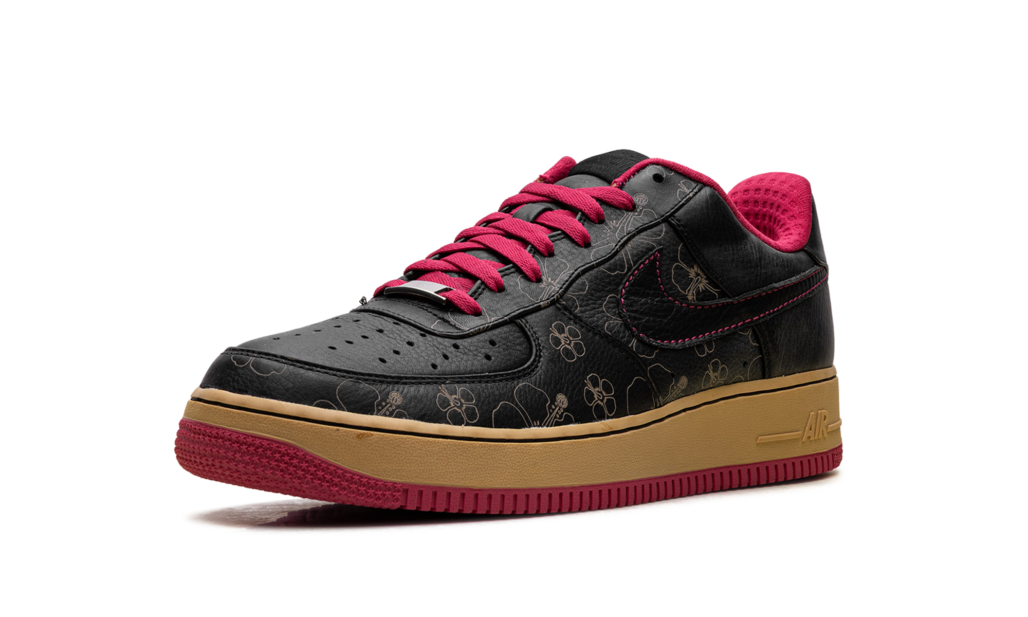 Nike Air Force 1 Premium '07 Black/Black-Cerise-Metallic Gold 315180 001