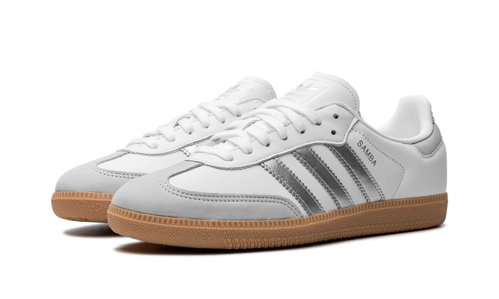 Adidas Samba OG WMNS White Silver Metallic Grey JI2725