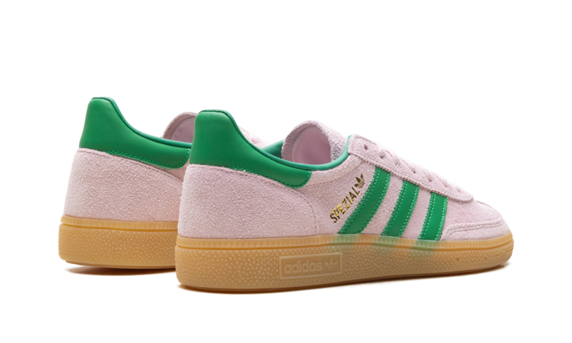 Adidas Handball Spezial WMNS Clear Pink Green Gold JR7347