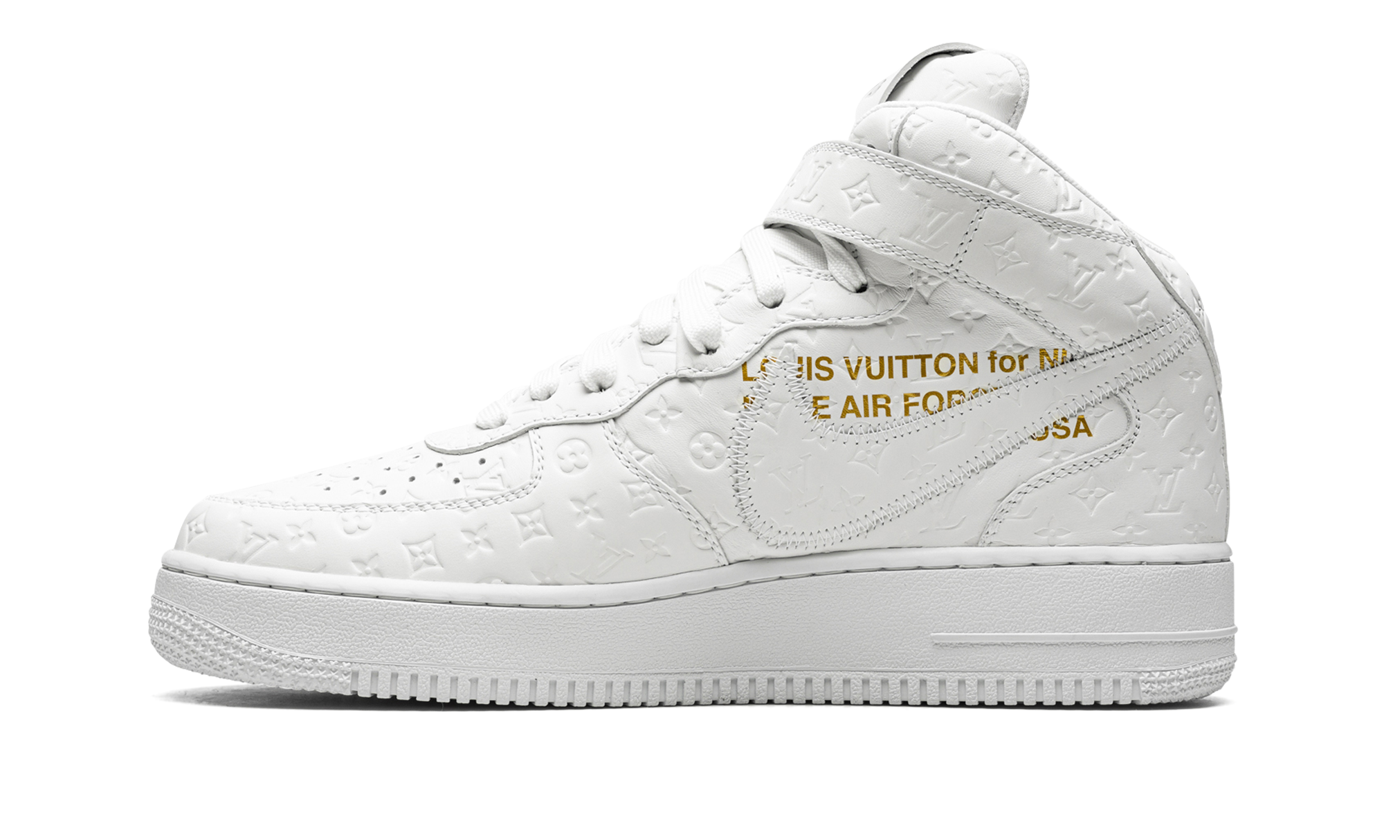 Nike Louis Vuitton Air Force 1 Mid Virgil Abloh - White/White 1A9V90