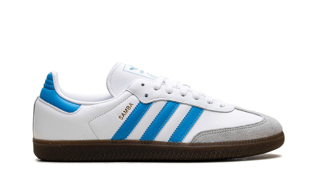 Adidas Samba OG White Shock Cyan JR0612