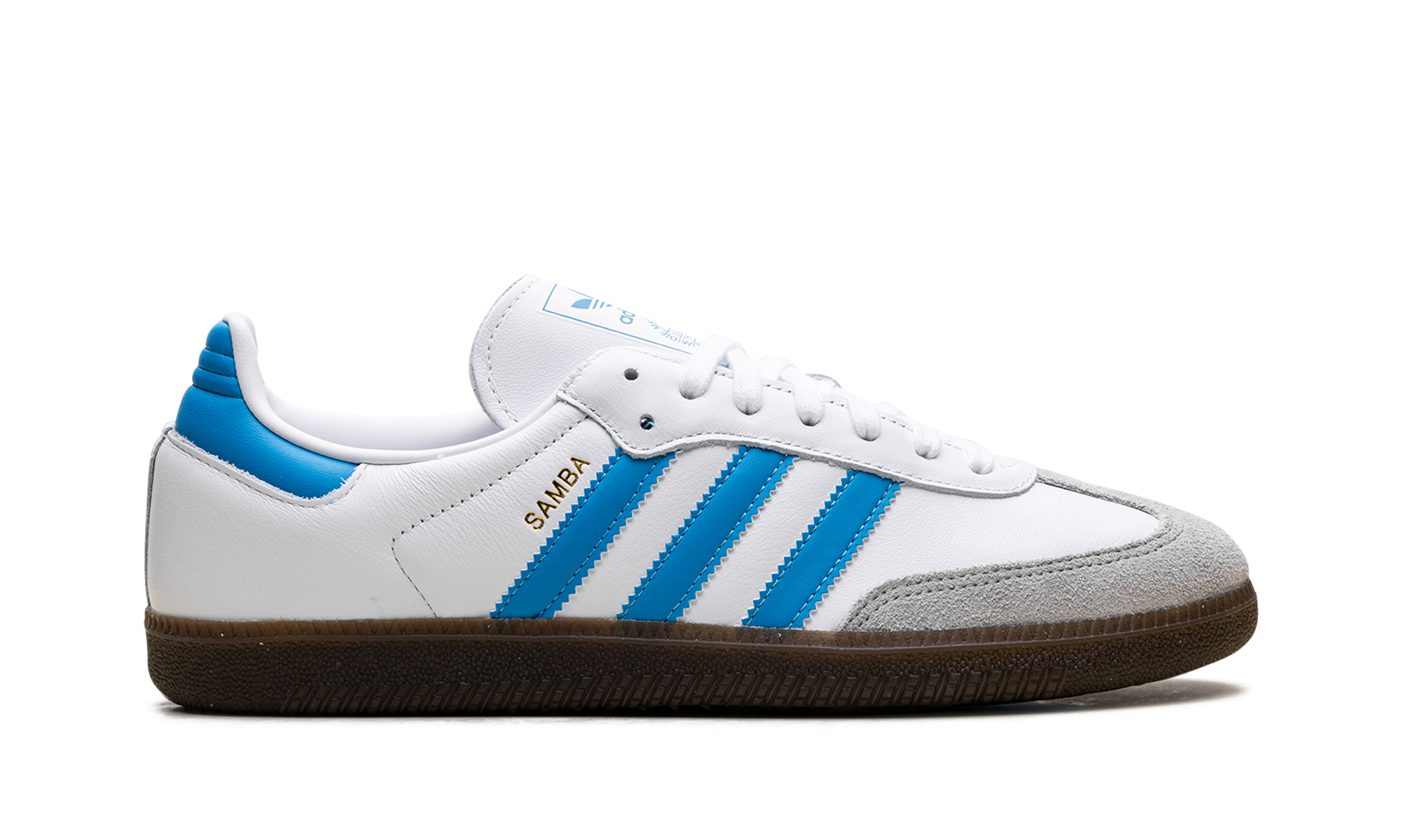 Adidas Samba OG White Shock Cyan JR0612