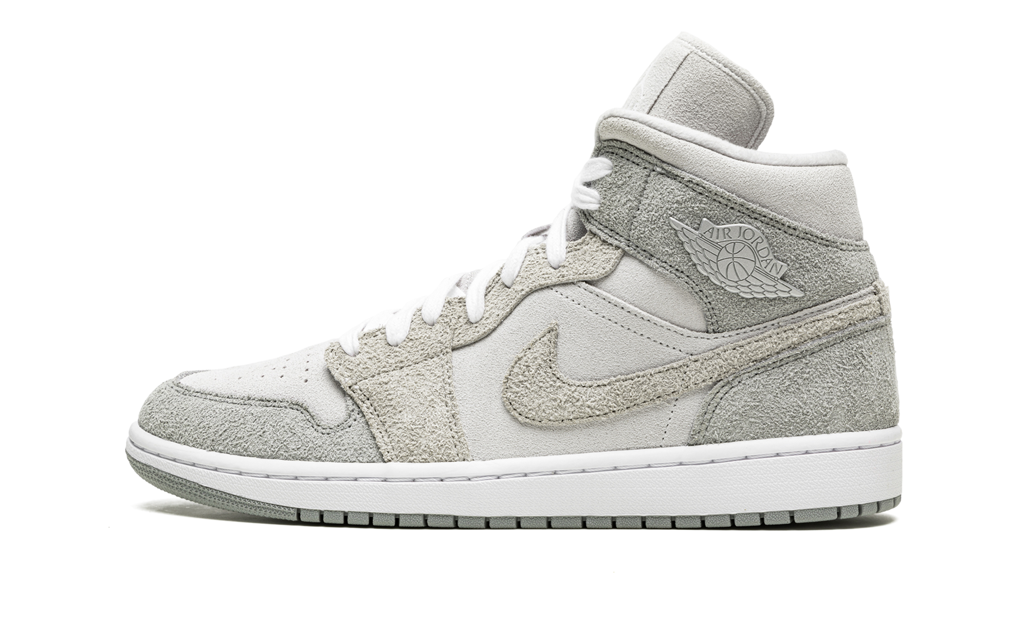 AIR JORDAN 1 MID SE WMNS Grey Fleece DO7139 002