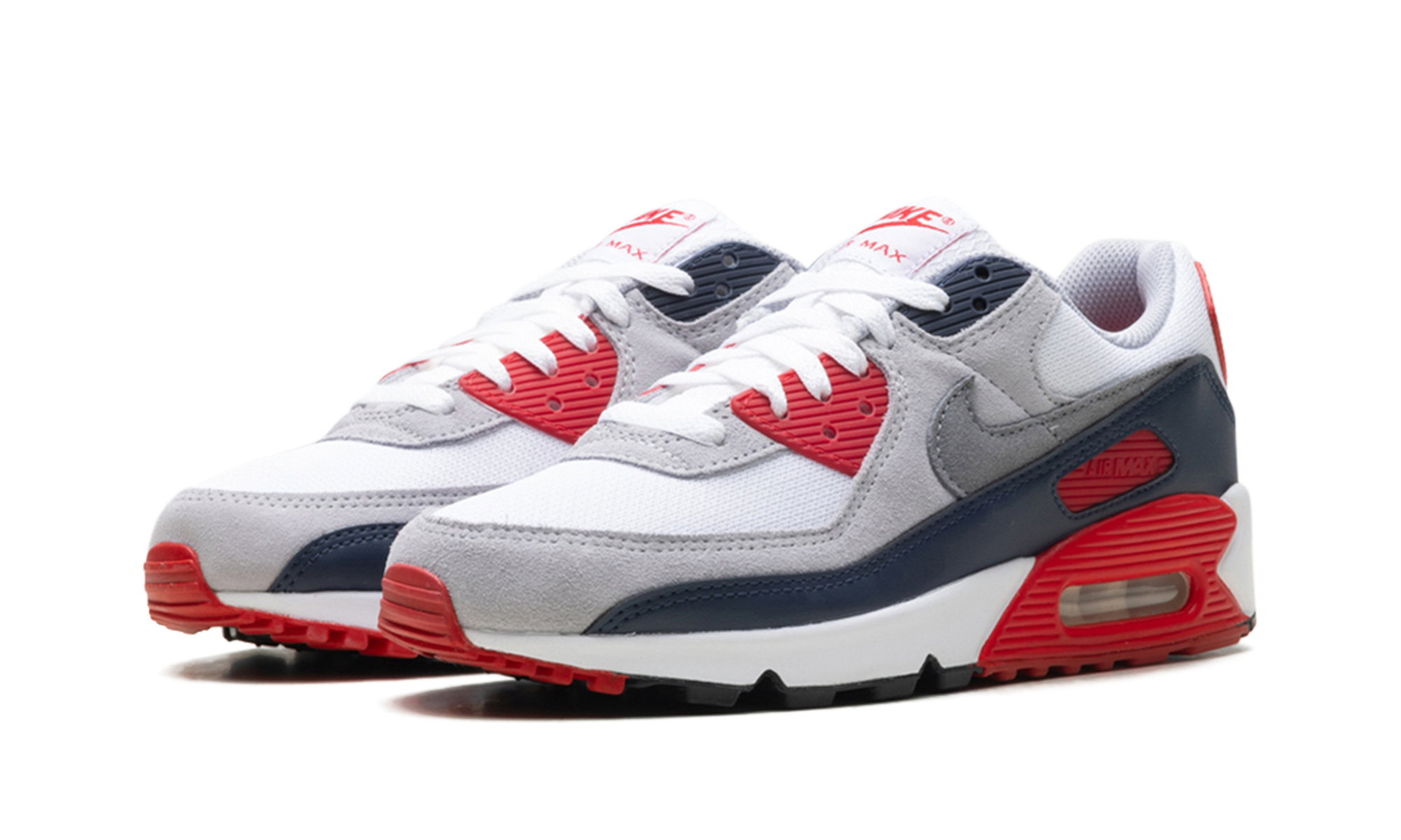 Nike AIR MAX 90 White/Cool Grey-university Red DM0029 117