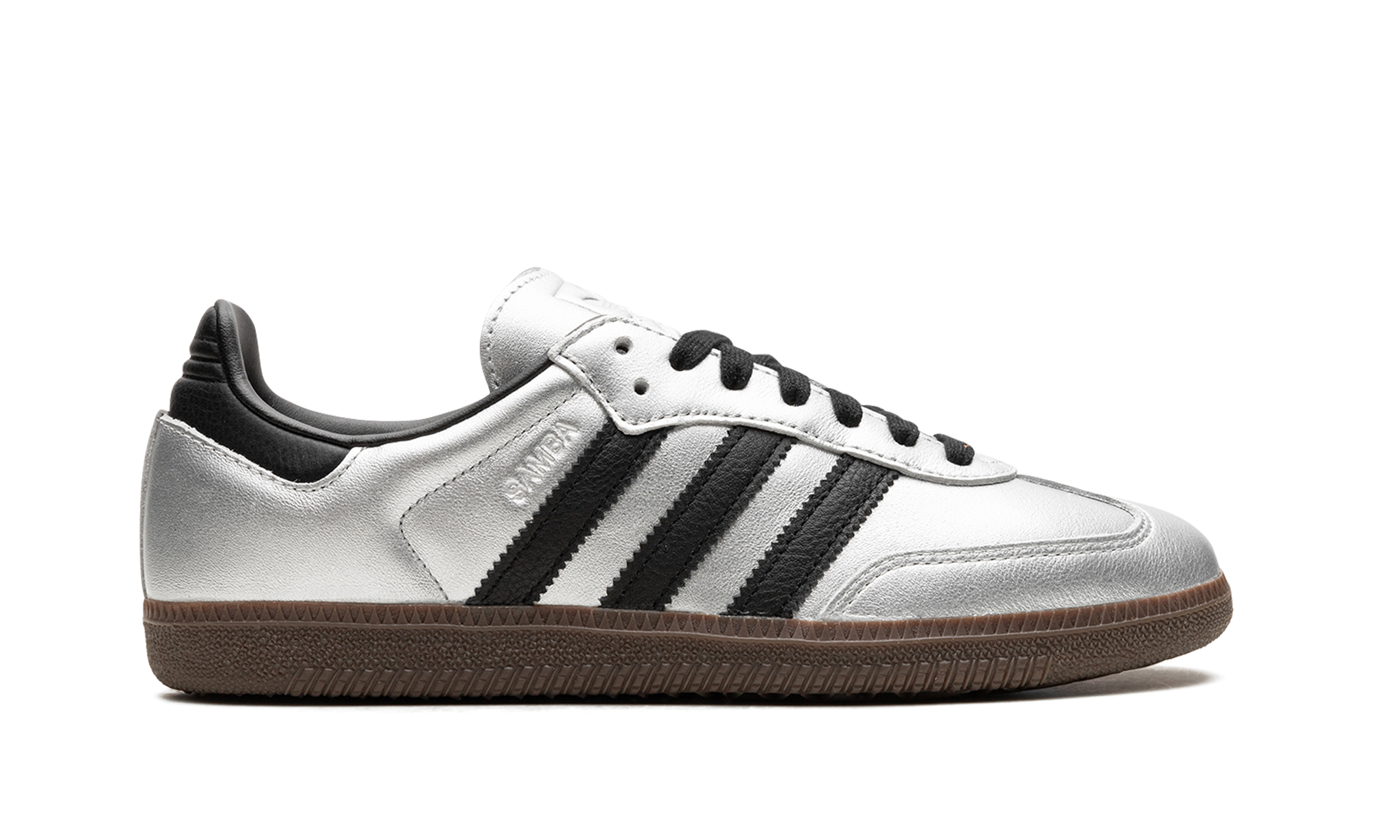 Adidas Samba OG WMNS Silver Metallic Black Gum JI4218