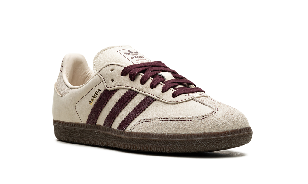 Adidas Samba OG WMNS Wonder White Maroon IG1987