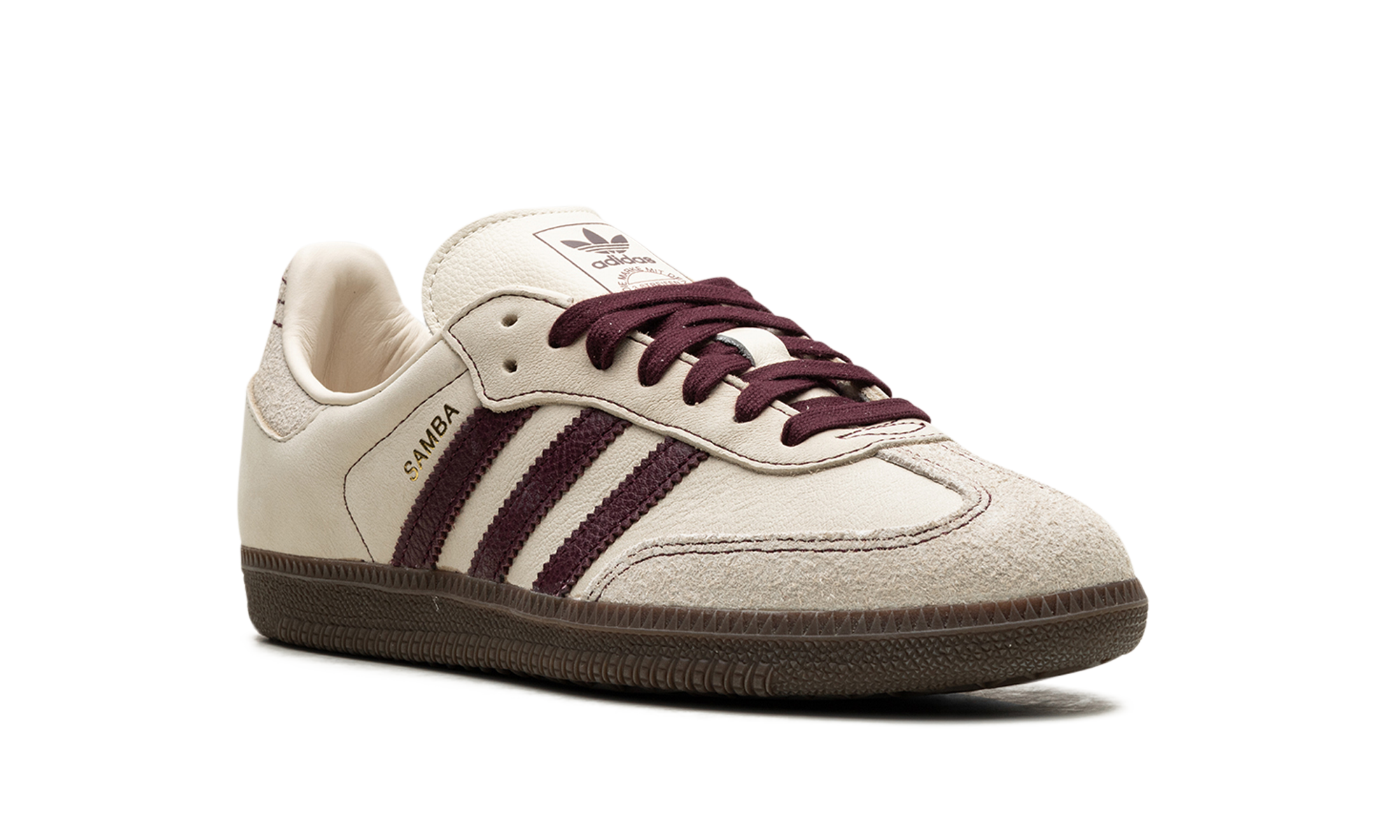 Adidas Samba OG WMNS Wonder White Maroon IG1987