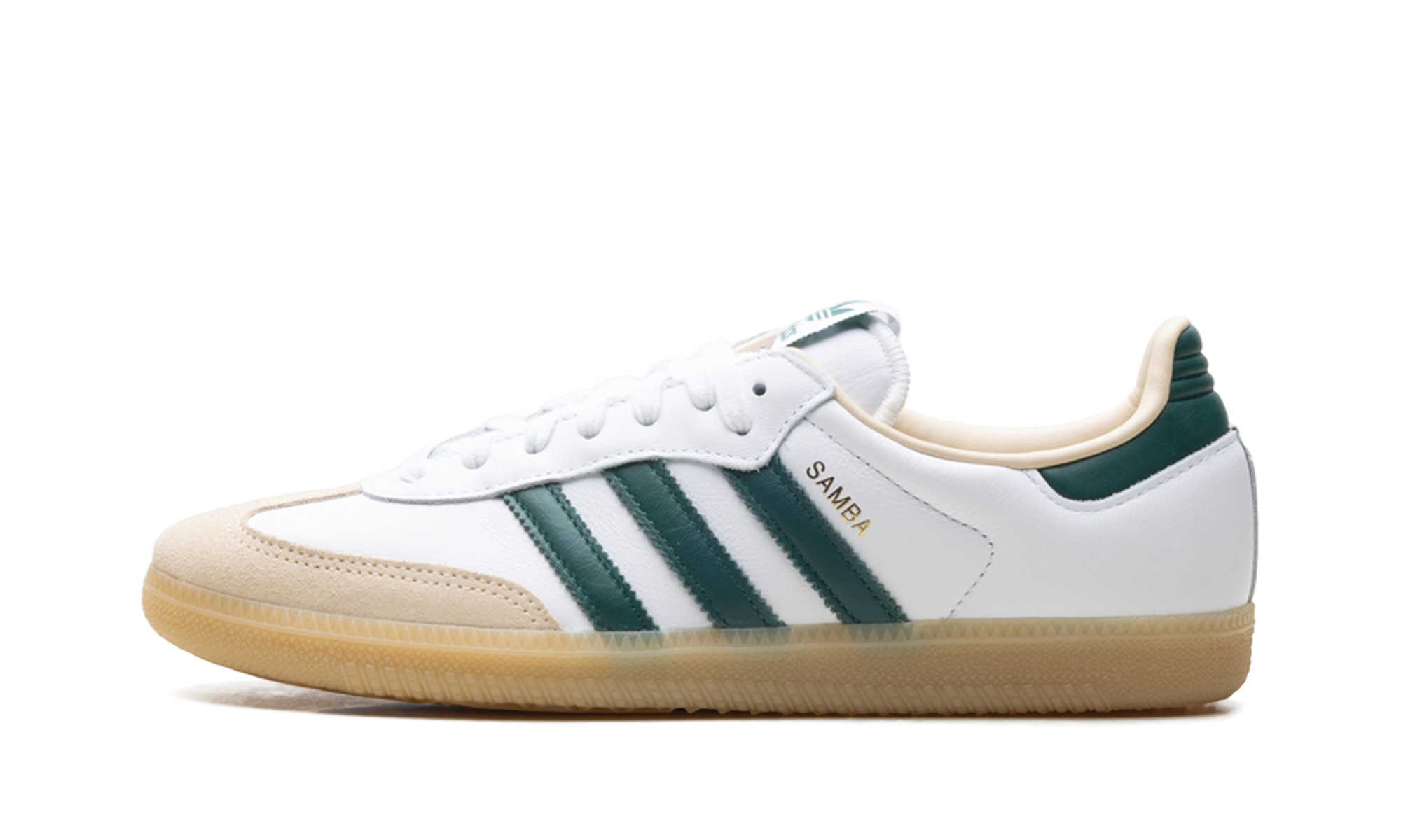 Adidas SAMBA OG Cloud White Collegiate Green Gum JS3831