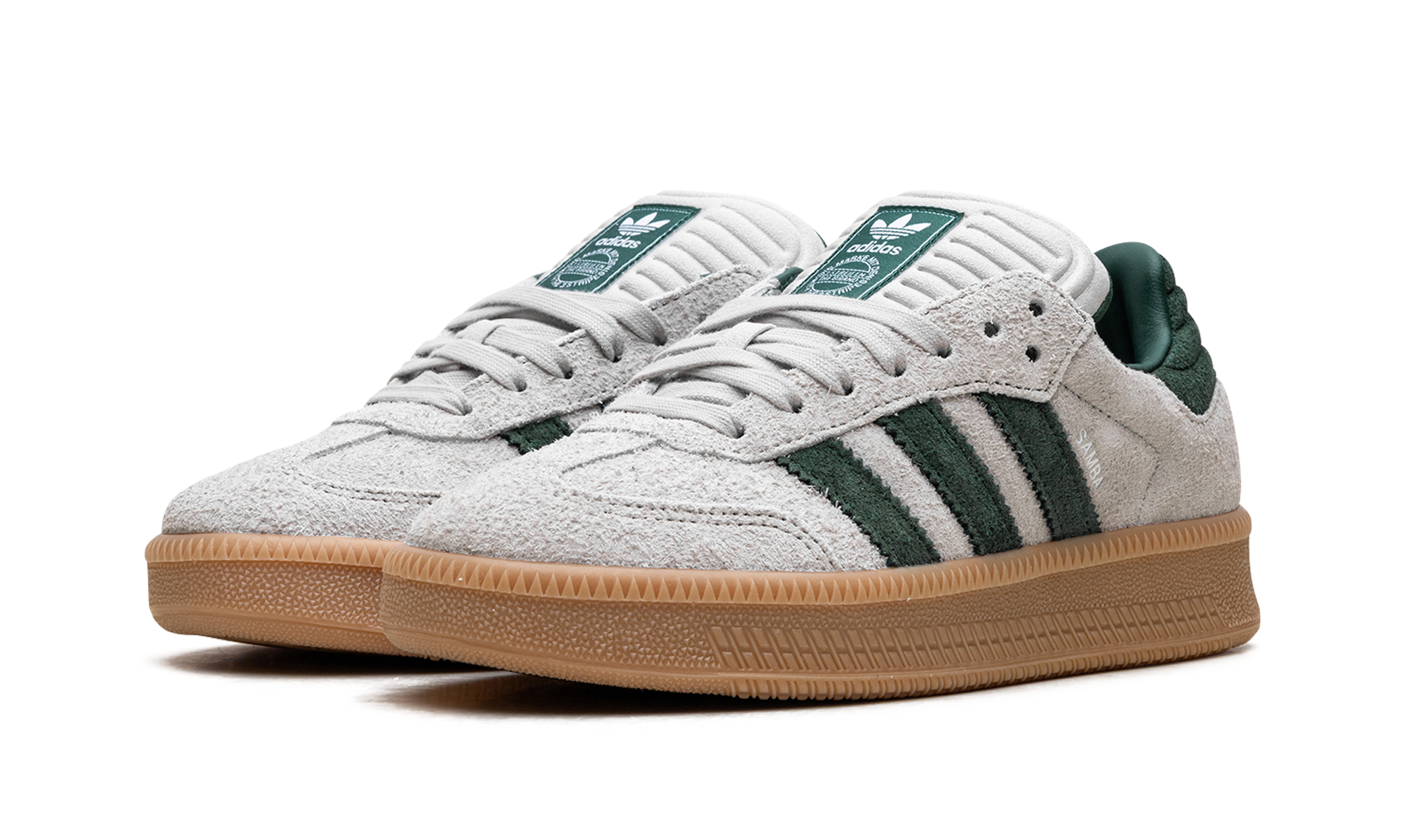 Adidas Samba XLG Putty Grey Collegiate Green JI3197