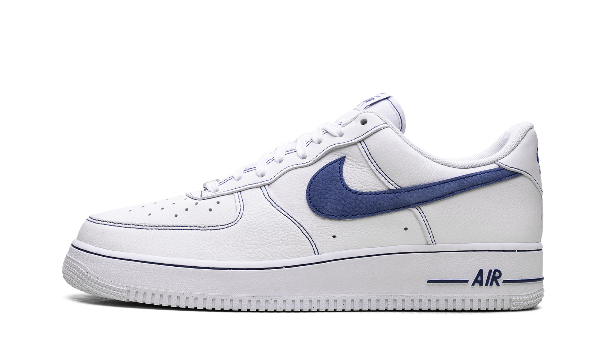 Nike Air Force 1 '07 LV8 White Deep Royal Contrast Stitch HQ2037 100