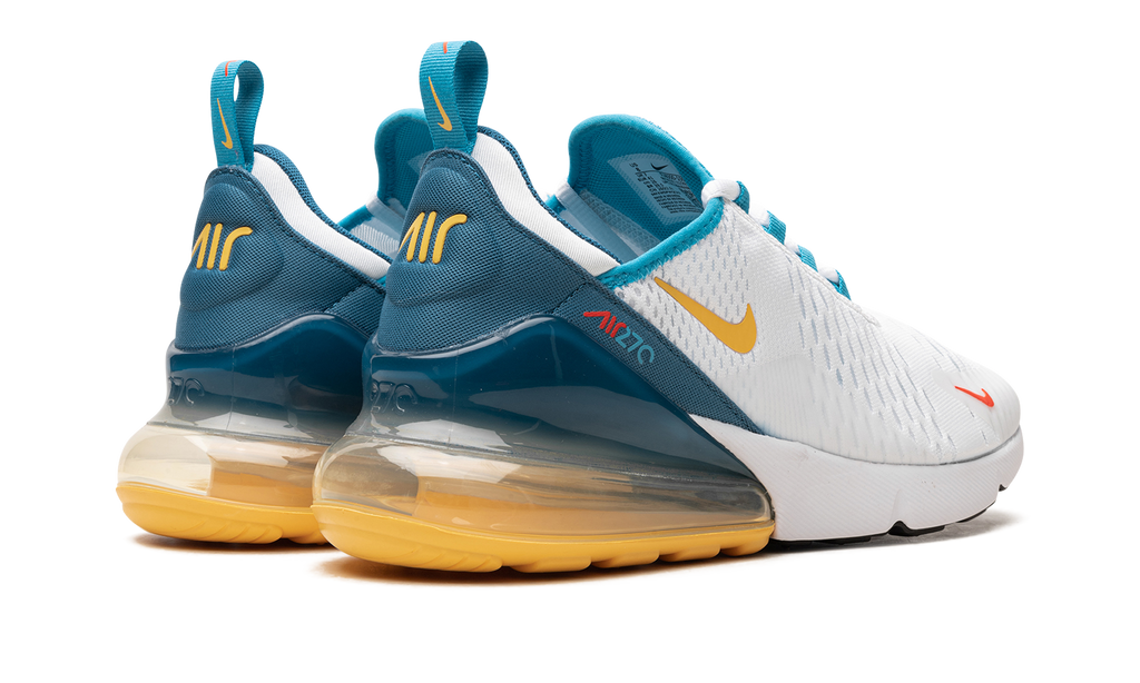 Nike Air Max 270 White Industrial Blue Citron Pulse FJ4000 100