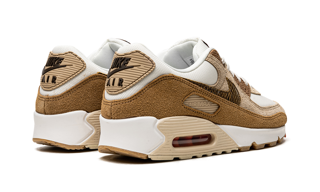 Nike AIR MAX 90 WMNS Pale Ivory Snakeskin Swoosh DX9502 100