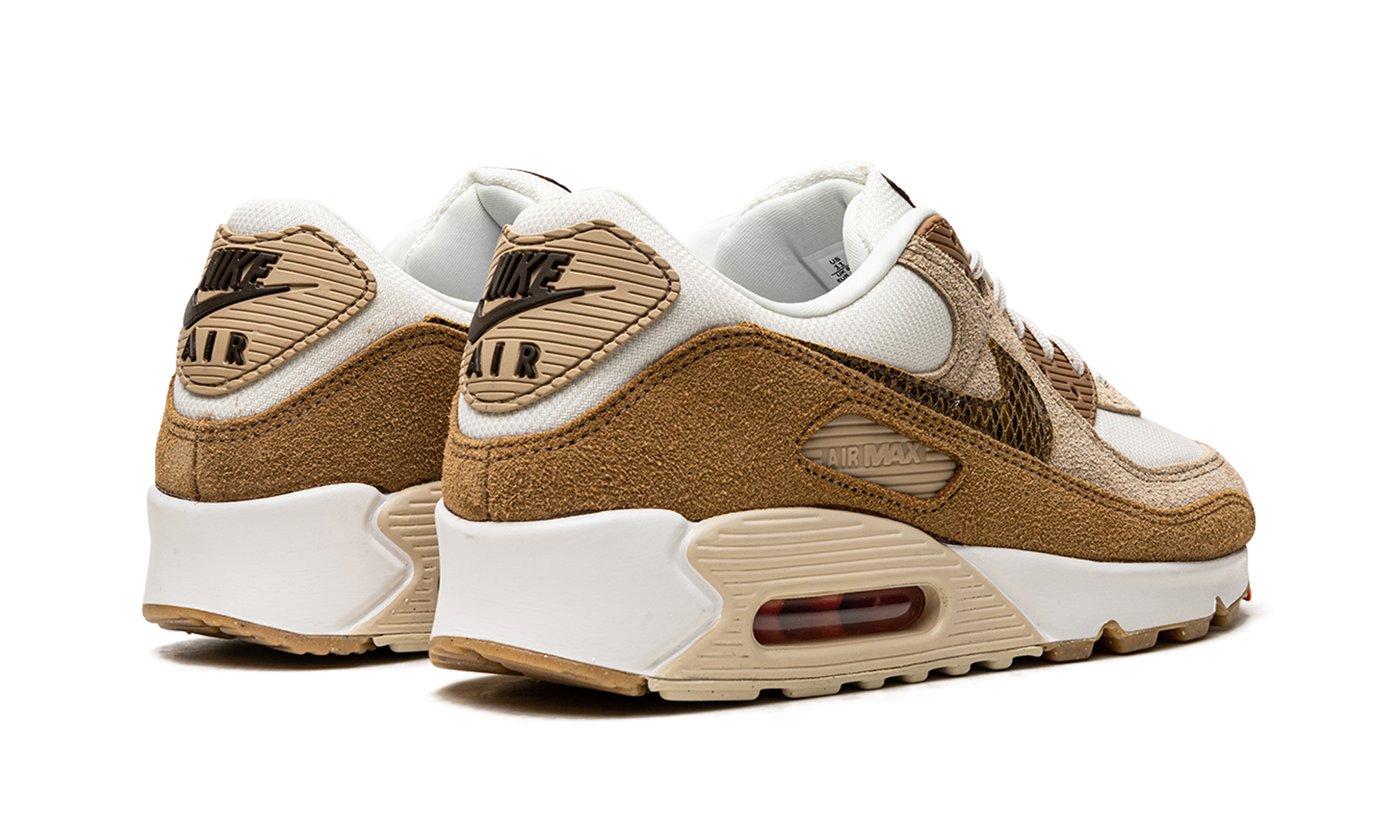 Nike AIR MAX 90 WMNS Pale Ivory Snakeskin Swoosh DX9502 100