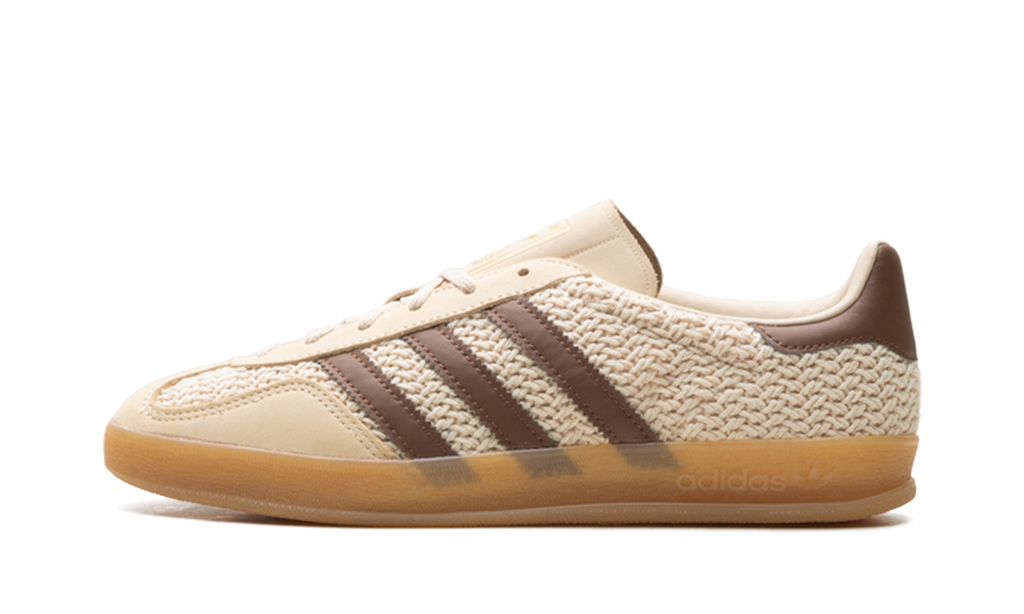 Adidas Gazelle Indoor Cream/Brown Knit JS1418