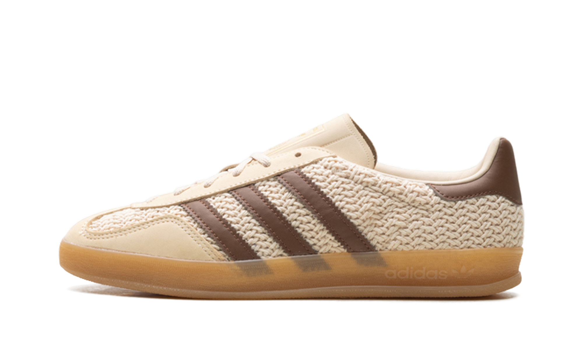 Adidas Gazelle Indoor Cream/Brown Knit JS1418
