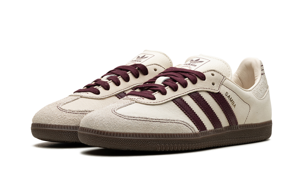 Adidas Samba OG WMNS Wonder White Maroon IG1987