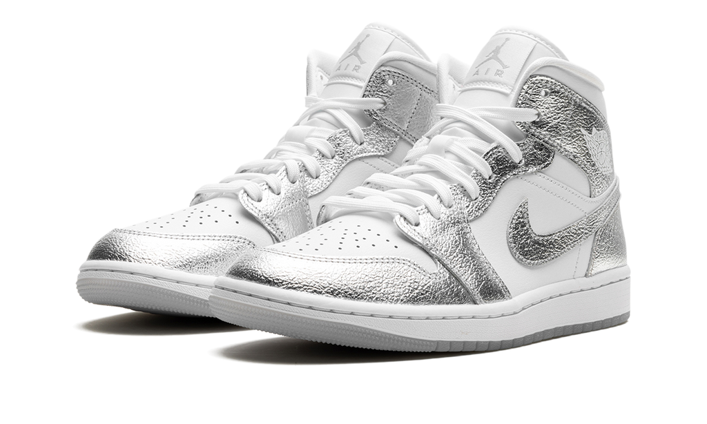 Air Jordan 1 Mid SE WMNS Metallic Silver FN5031 100