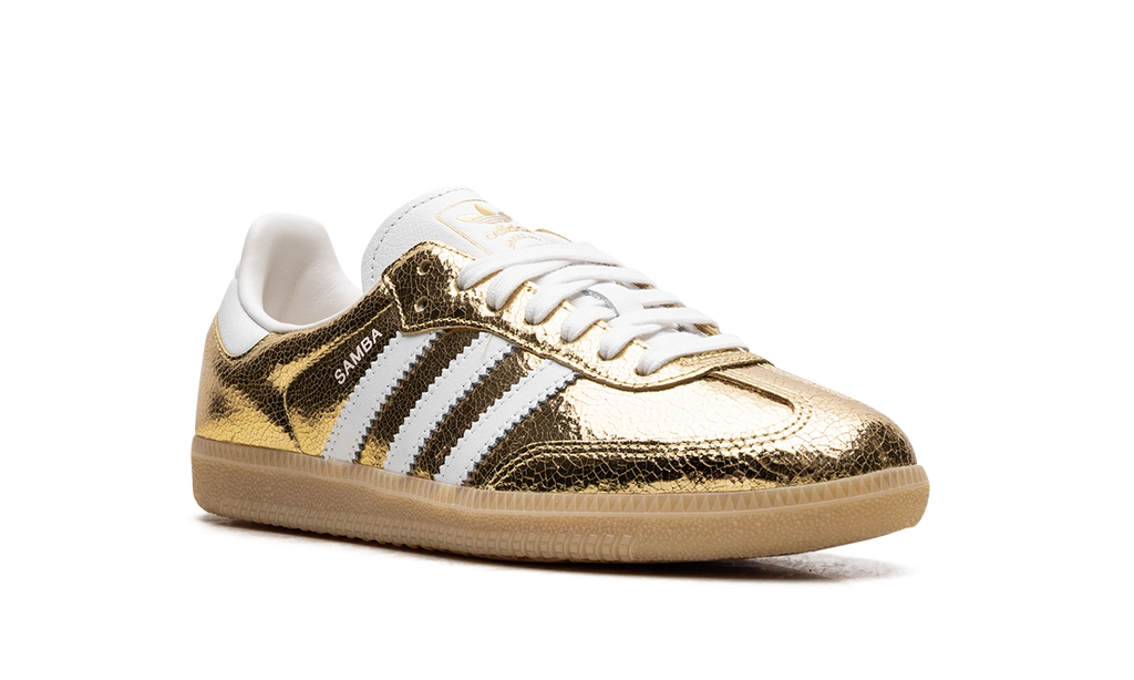 Adidas Samba OG WMNS Cracked Metallic Pack - Gold KI5719