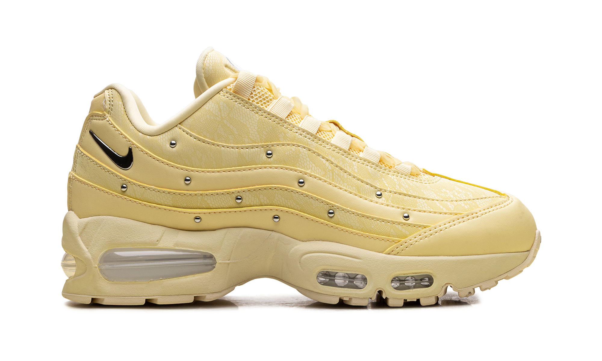 Nike Air Max 95 WMNS Soft Yellow Silver Studded IQ3444 722
