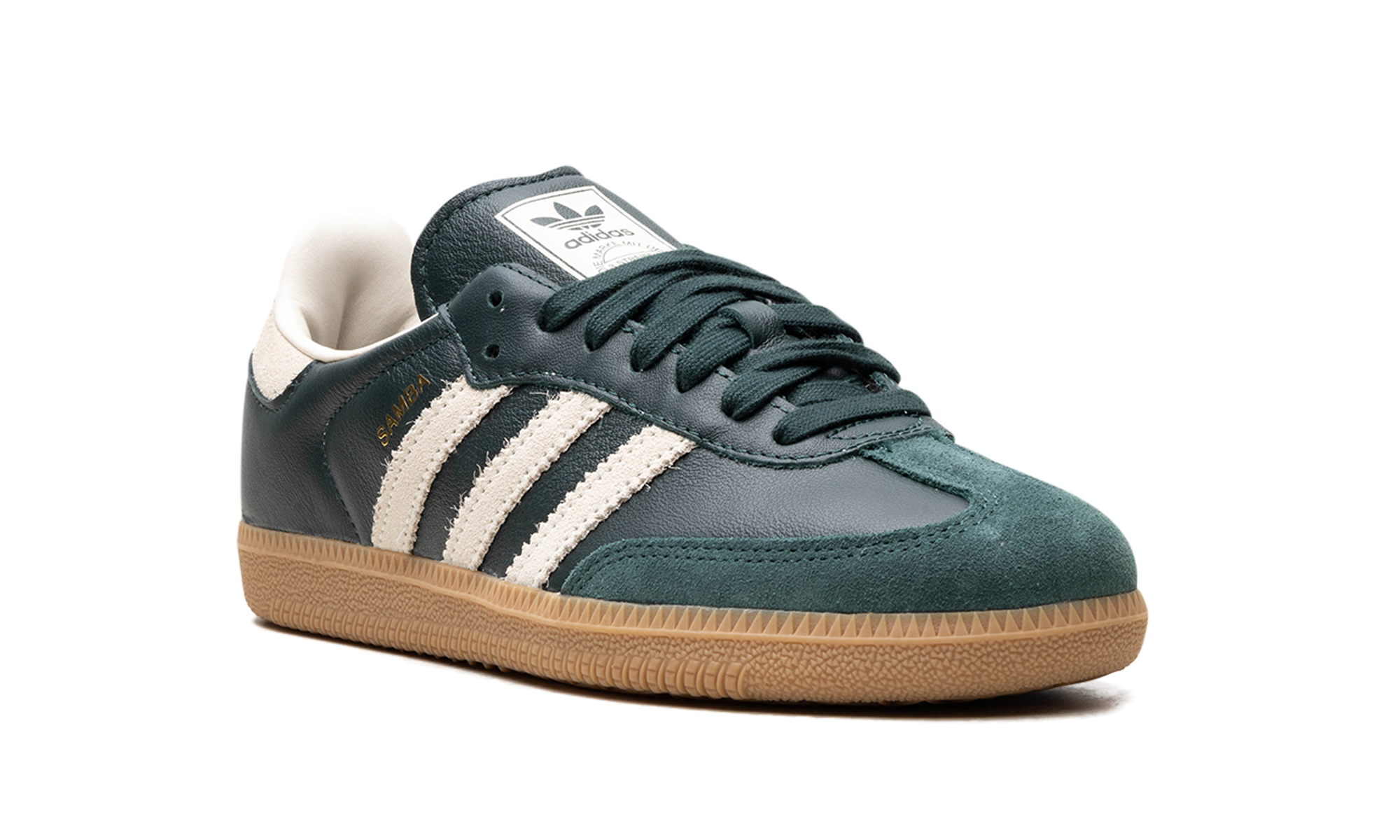 Adidas Samba OG Shadow Green Cream White Gold Metallic ID1483