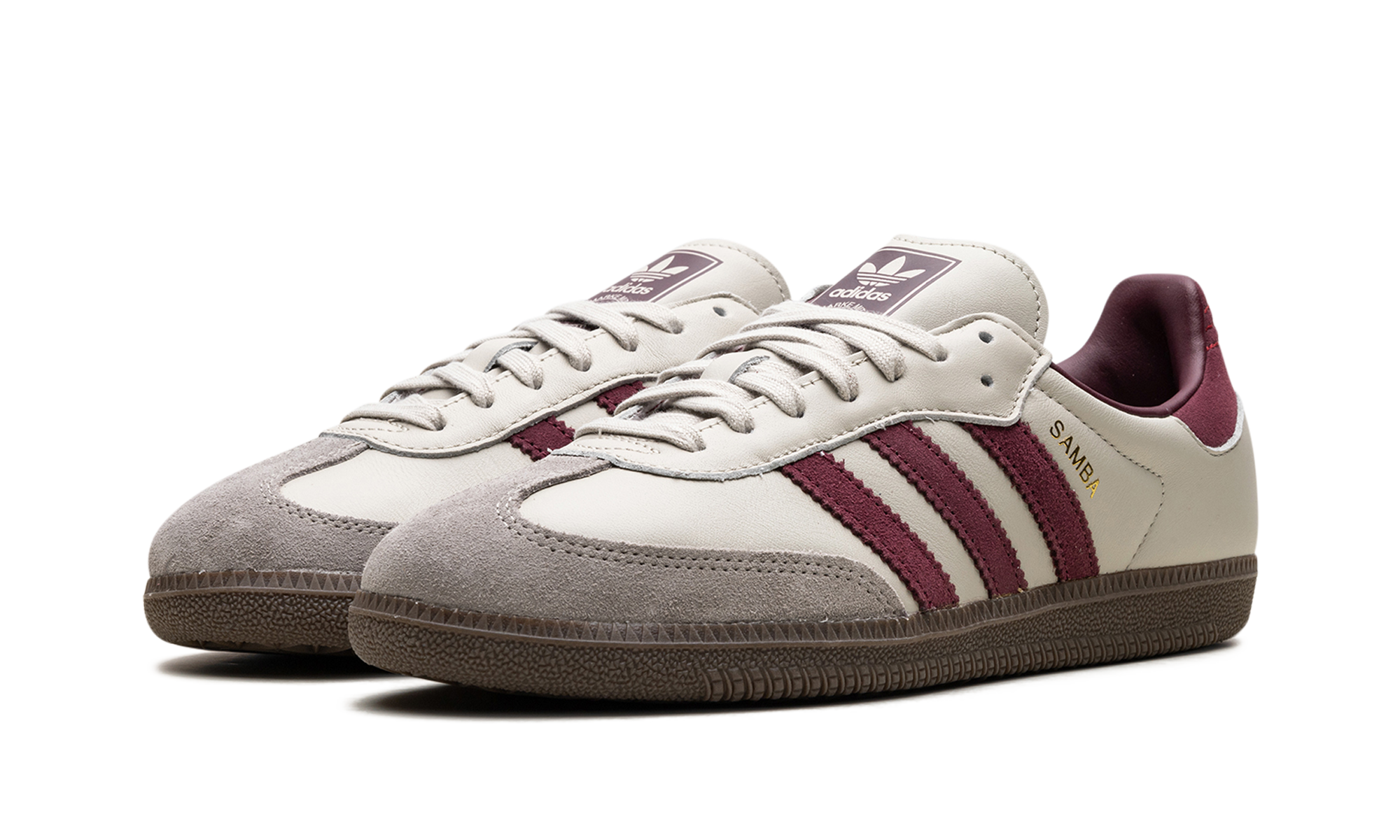 Adidas Samba OG Putty Grey Maroon ID1482