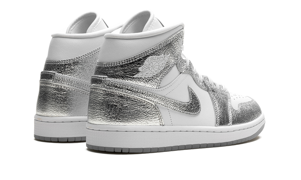 Air Jordan 1 Mid SE WMNS Metallic Silver FN5031 100