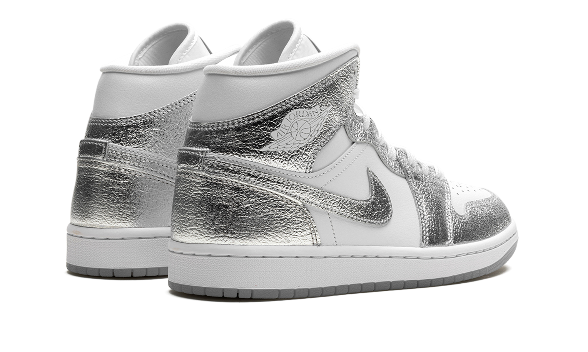 Air Jordan 1 Mid SE WMNS Metallic Silver FN5031 100
