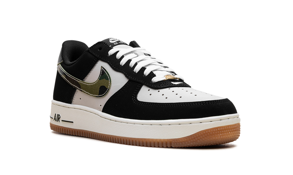 Nike Air Force 1 Low '07 LV8 Black Patent Camo Swoosh HQ1967 100