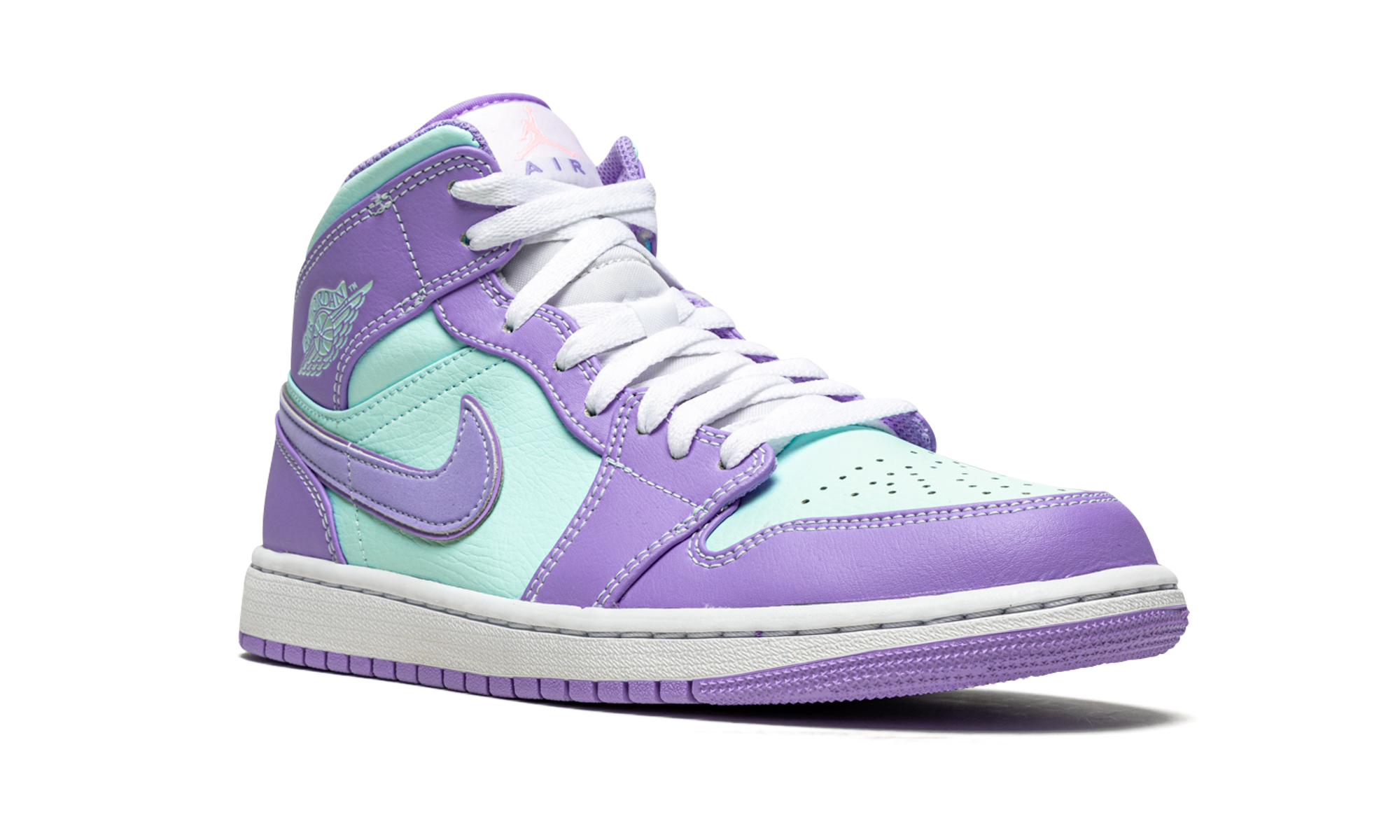 Air Jordan 1 Mid Purple Pulse / Glacier Blue 554724 500