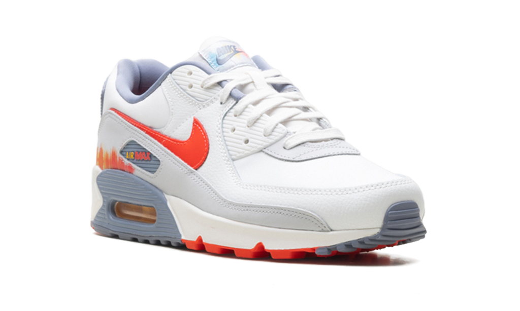 Nike Air Max 90 Premium Summit White Ashen Slate Pure Platinum Bright Crimson HJ9147 121