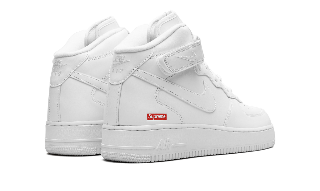 Nike Air Force 1 Mid Supreme - Mini Box Logo White FZ8784 100