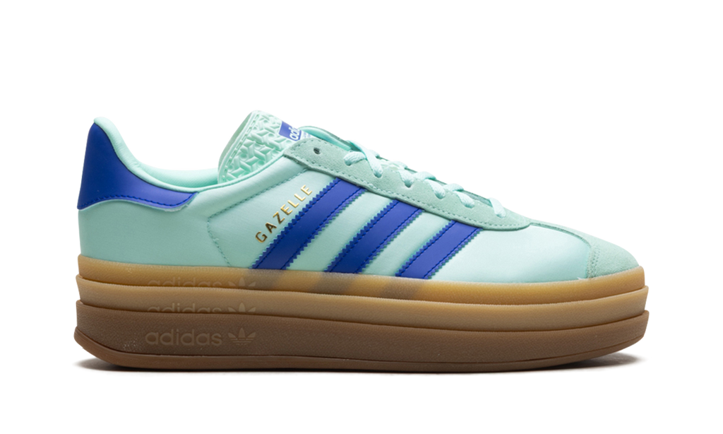 Adidas Gazelle Bold WMNS Clear Mint Lucid Blue Gold Metallic JI2702