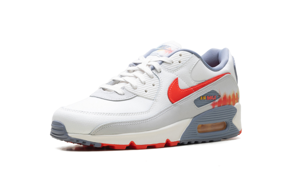 Nike Air Max 90 Premium Summit White Ashen Slate Pure Platinum Bright Crimson HJ9147 121