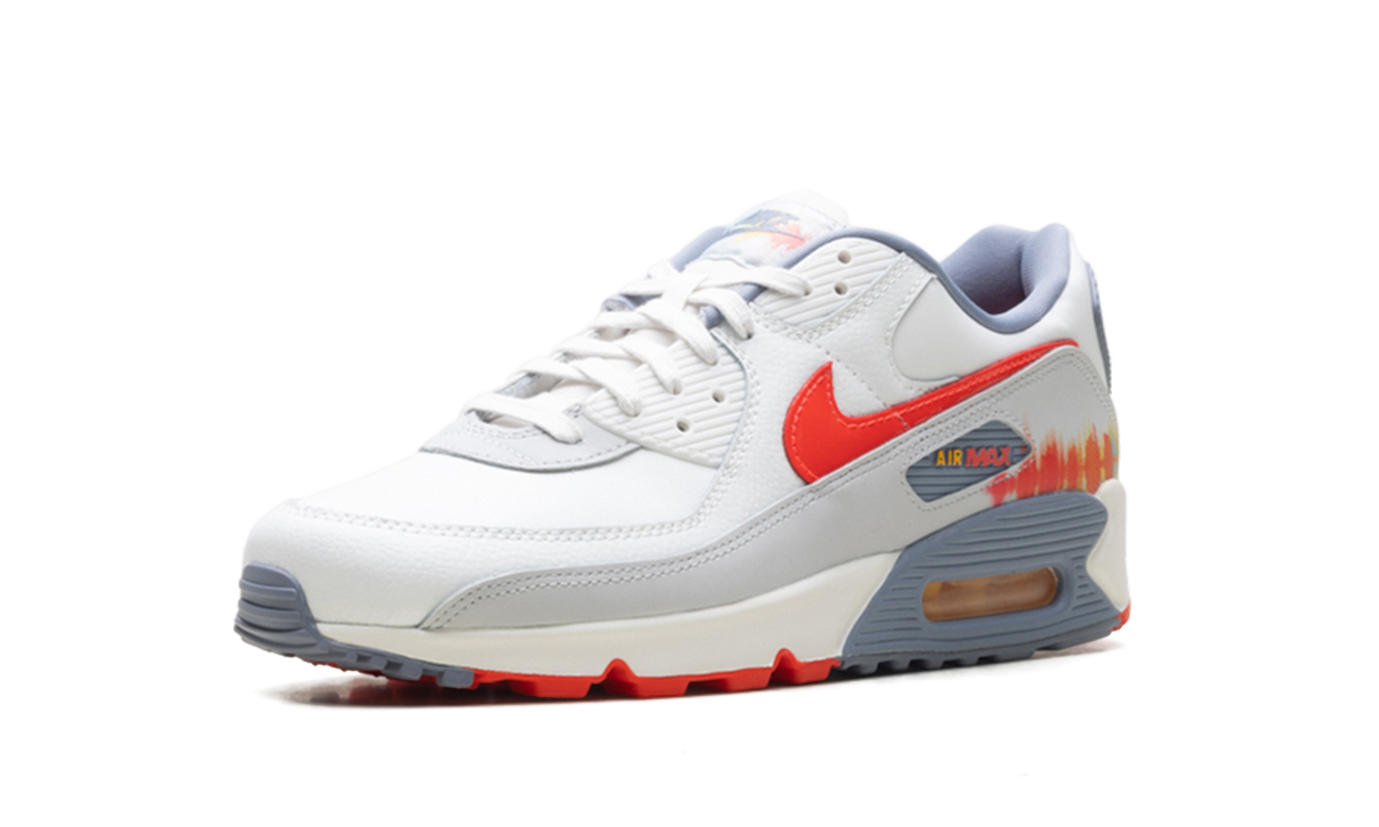 Nike Air Max 90 Premium Summit White Ashen Slate Pure Platinum Bright Crimson HJ9147 121