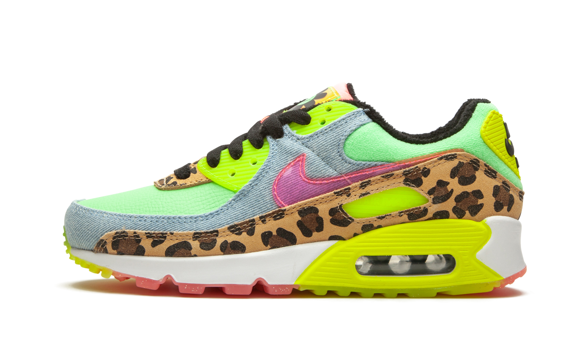 Nike W Air Max 90 LX Denim Leopard Print CW3499 300