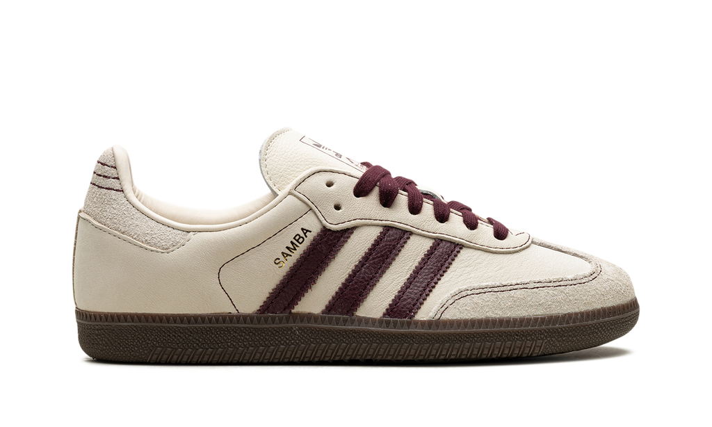 Adidas Samba OG WMNS Wonder White Maroon IG1987