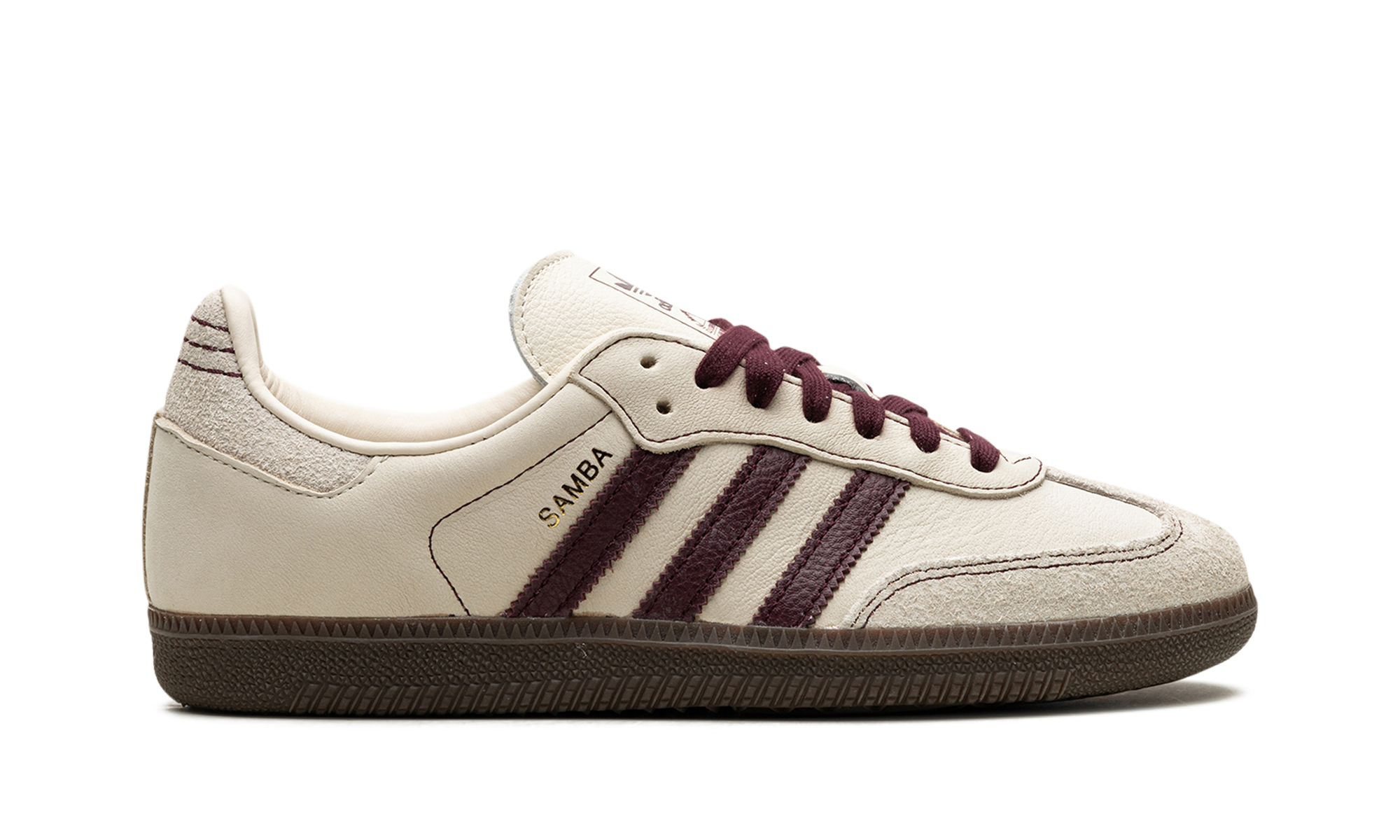Adidas Samba OG WMNS Wonder White Maroon IG1987