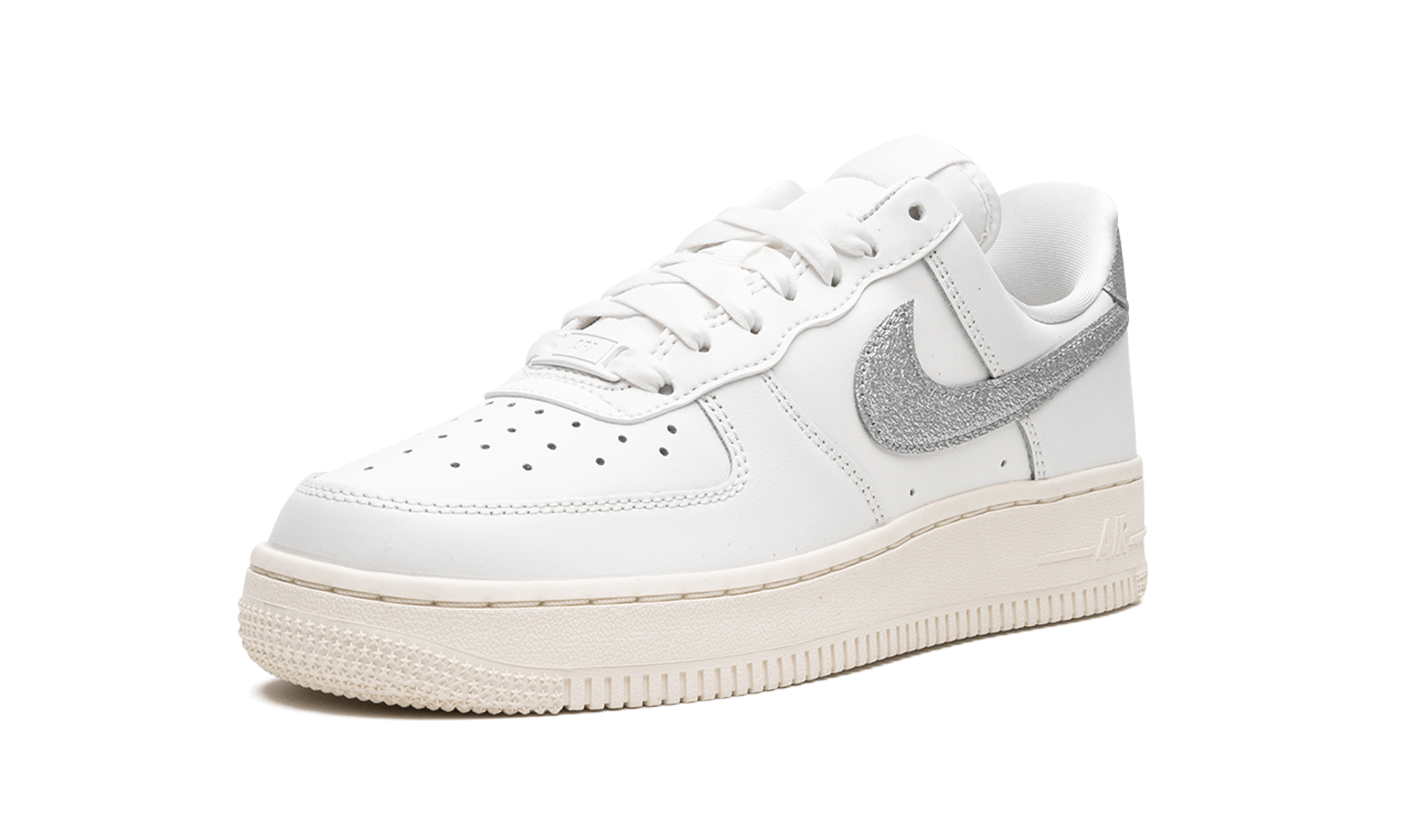 Nike AIR FORCE 1 '07 MNS WMNS Summit White Sail White Metallic Silver DQ7569 100