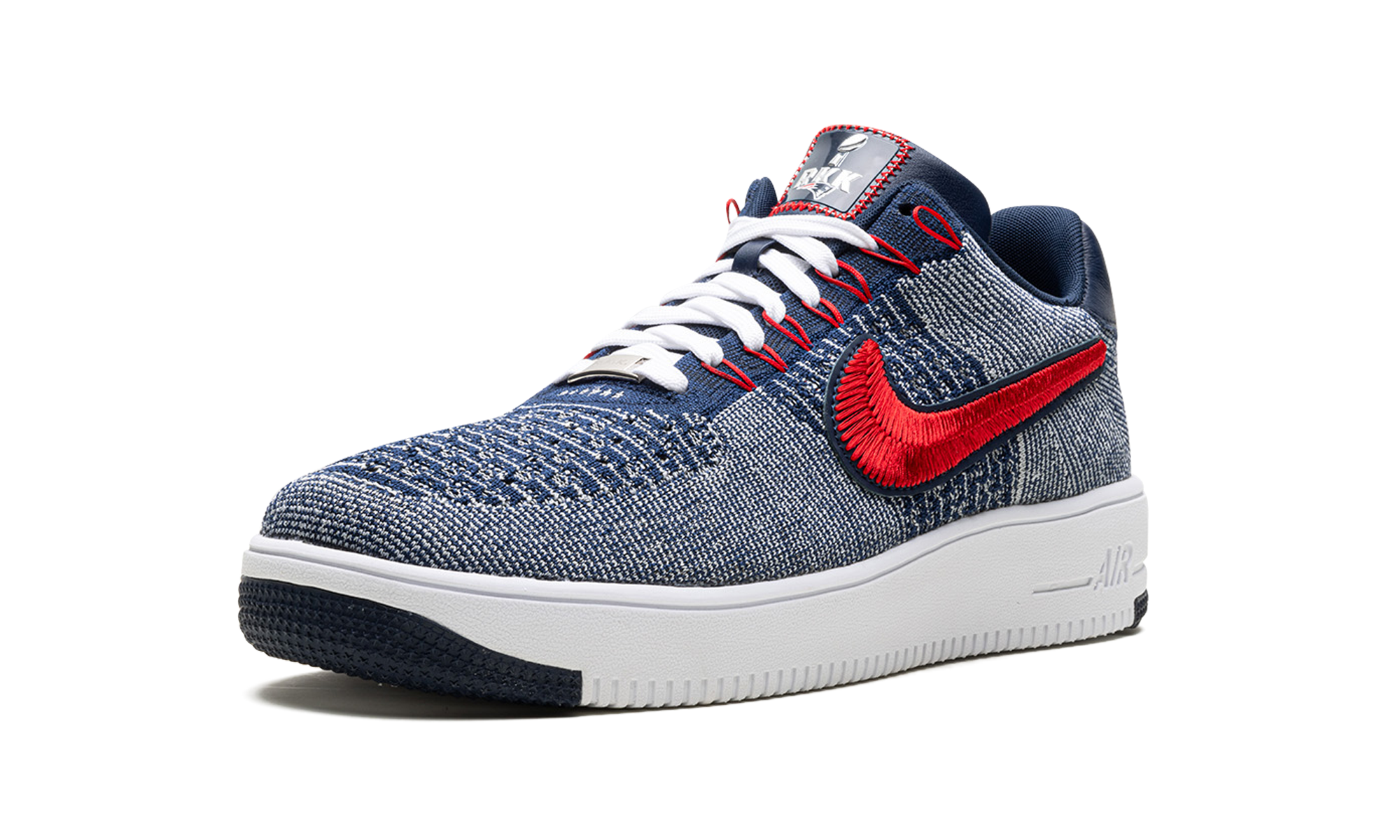 Nike Air Force 1 Ultra Flyknit Low Patriots Robert Kraft Wolf Grey FV4079 012