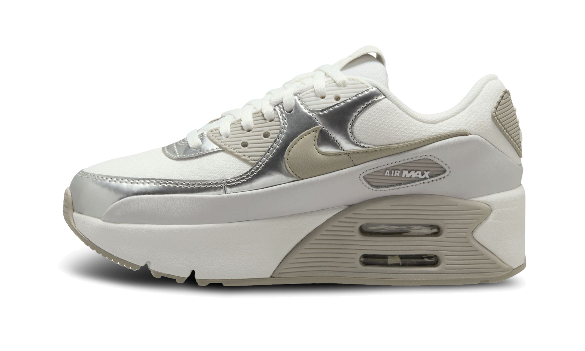 Nike Air Max 90 LV8 WMNS Vast Grey Metallic Platinum IB0170 101
