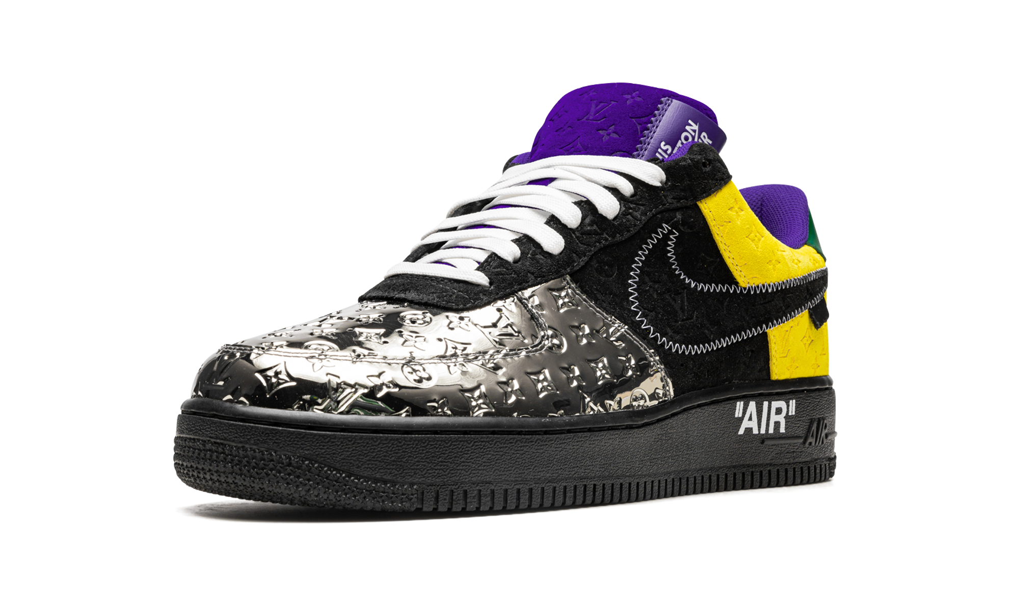 Nike Louis Vuitton Air Force 1 Low Virgil Abloh - Purple Dusk/Metallic Silver 1A9VCC