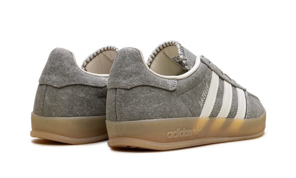 Adidas Gazelle Indoor WMNS Silver Pebble Off White Canvas IH7033