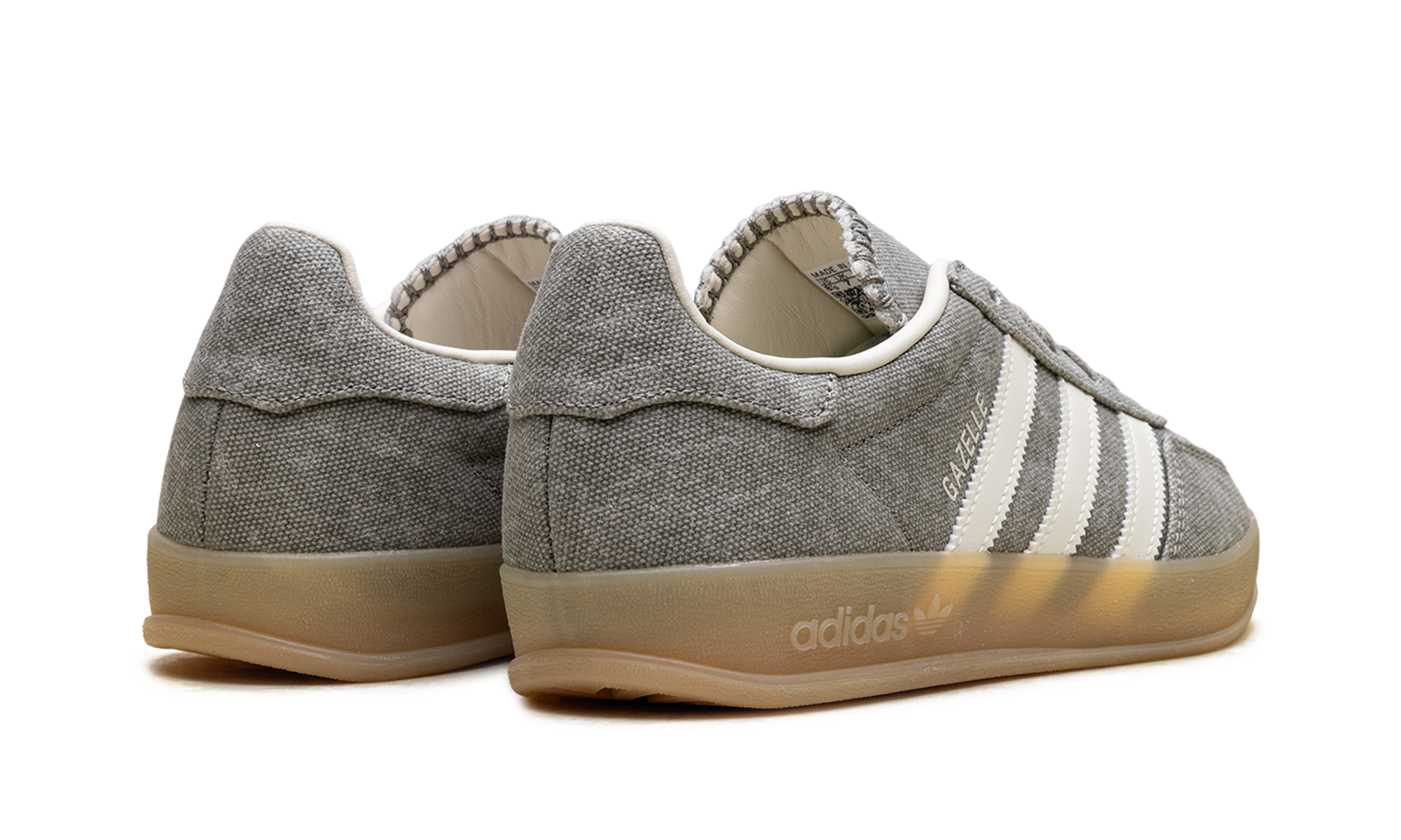 Adidas Gazelle Indoor WMNS Silver Pebble Off White Canvas IH7033