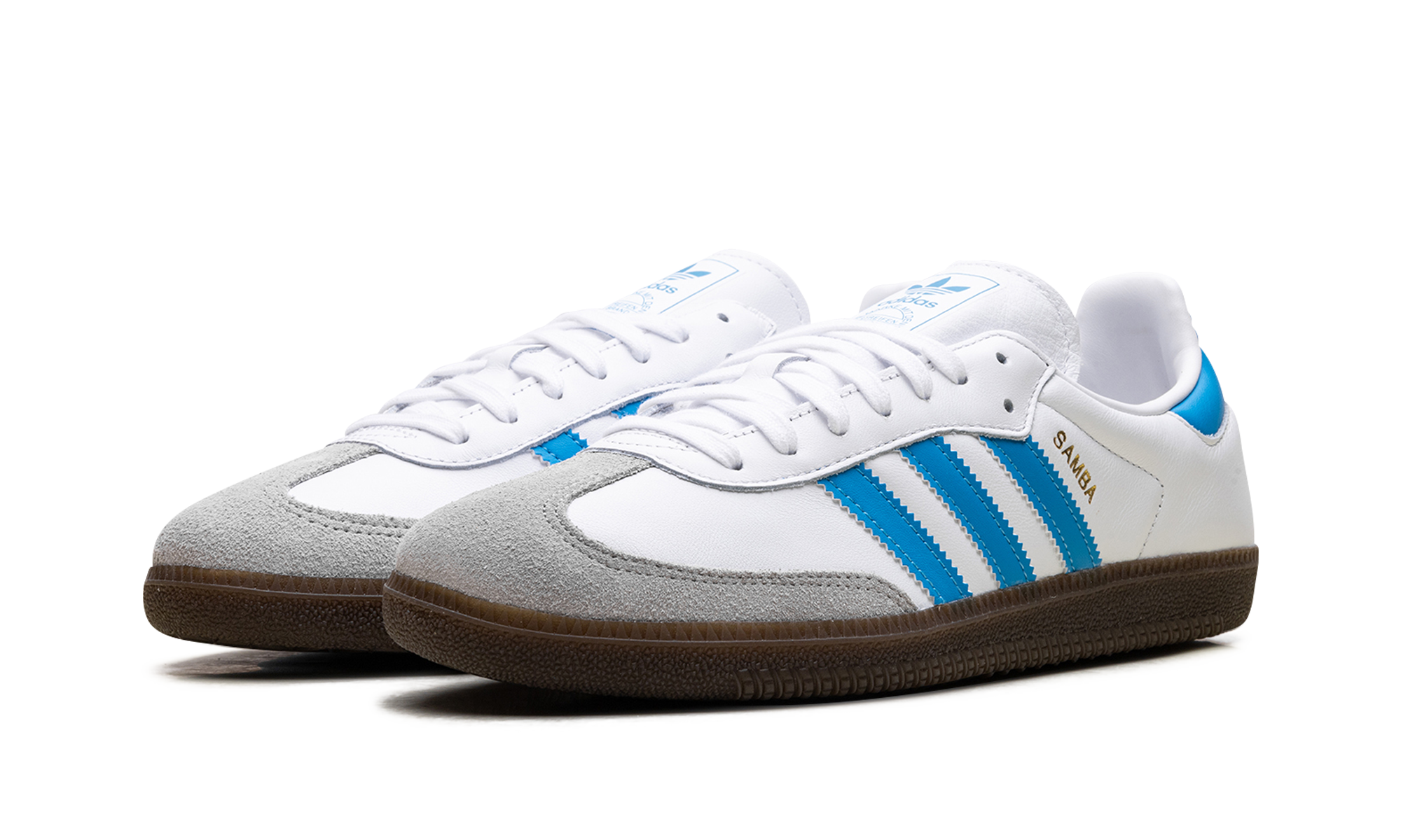 Adidas Samba OG White Shock Cyan JR0612